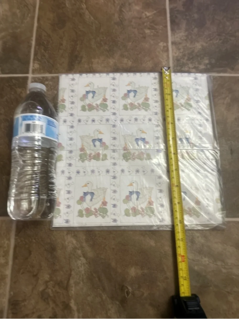 Vtg Creative Papers Goose Gift Wrap Sealed Cottage Farmhouse Country Decor 1986